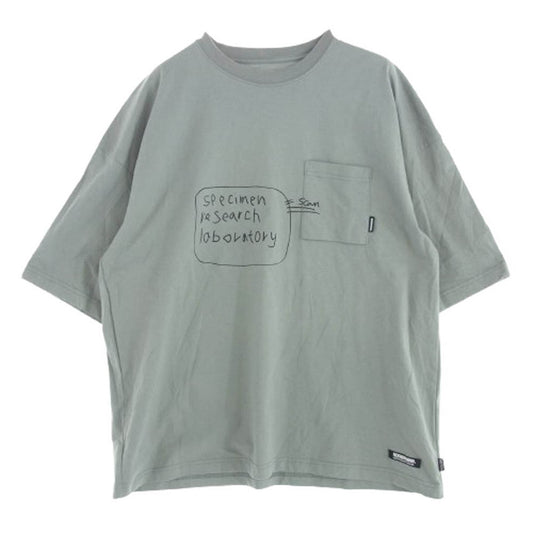 NEIGHBORHOOD ネイバーフッド 22SS 221BUNH-CSM02 SRL . SHELTECH SHIRT SS シェルテック クルーネック 半袖 Tシャツ グレー系 L【中古】