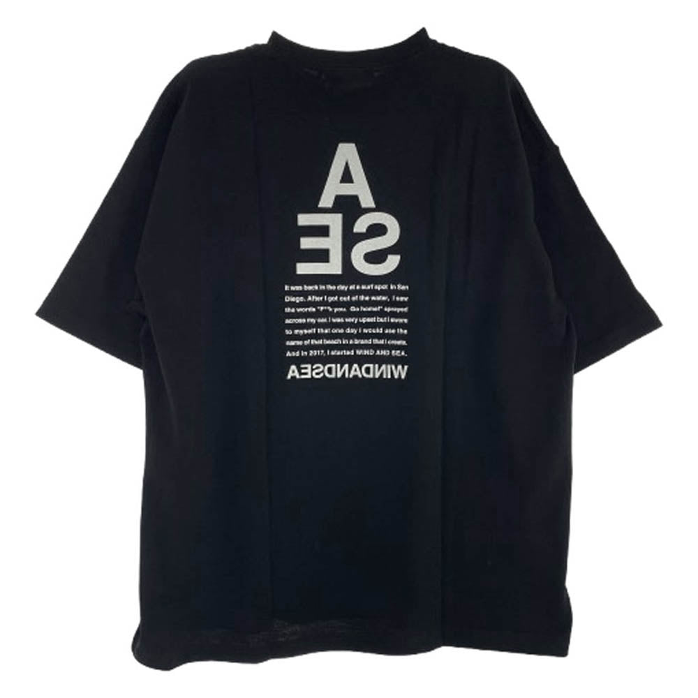 WIND AND SEA ウィンダンシー WDS-CS-279 A32 TRIANGLE ROCKET S/S Cut-Sewn ロケット ショートスリーブ カットソー ブラック系 XL【極上美品】【中古】