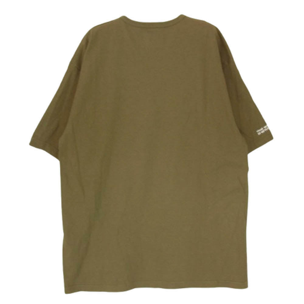 WTAPS ダブルタップス 21SS 211ATDT-CSM13 FLAT 02 CREW NECK Olive フラット クルーネック 半袖 Tシャツ カーキ系 X04【中古】