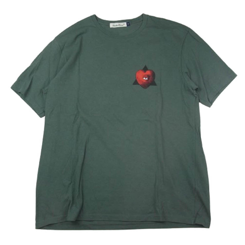 UNDERCOVER アンダーカバー HEART TEE ハート バックプリント 半袖 Tシャツ カーキ系 5【中古】