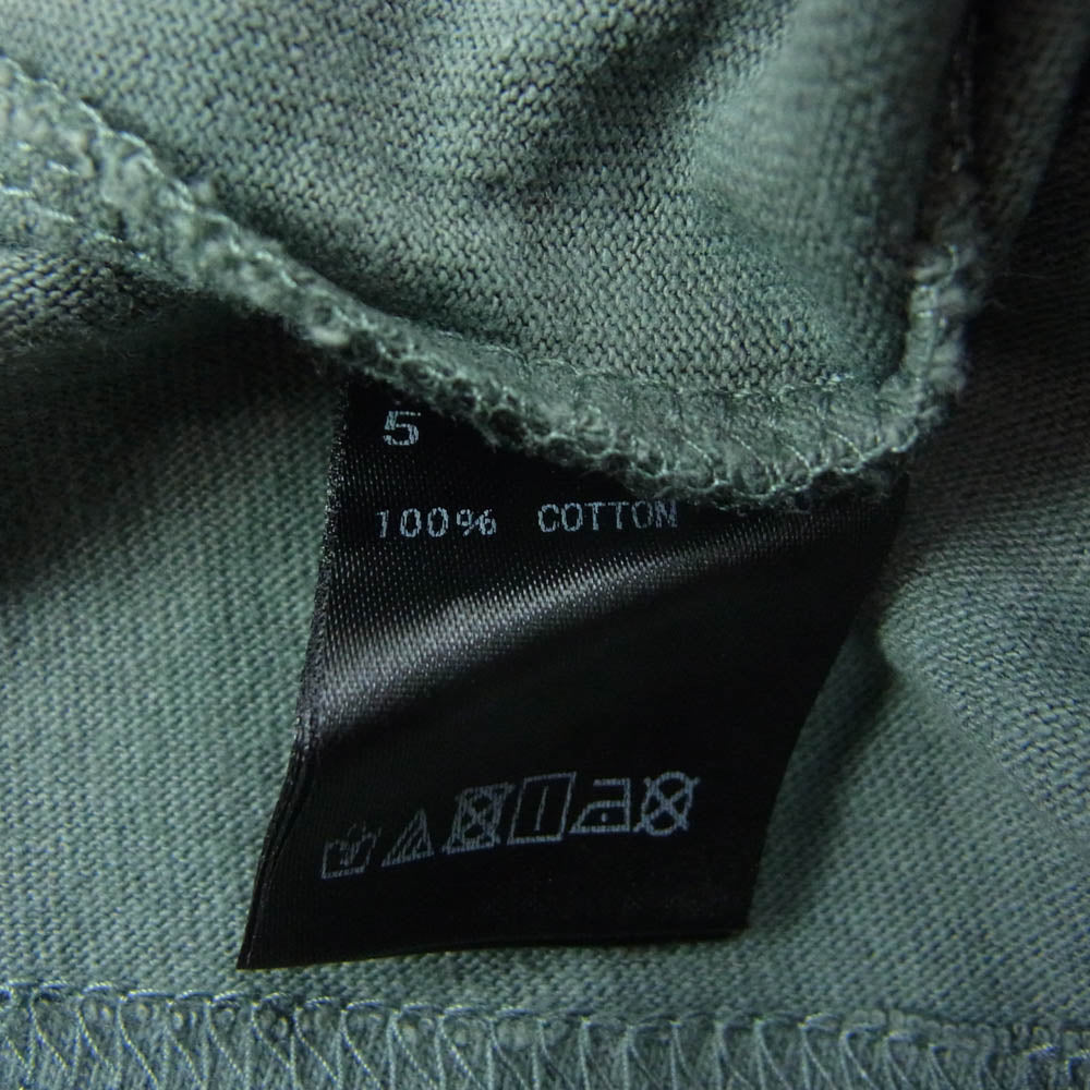 UNDERCOVER アンダーカバー HEART TEE ハート バックプリント 半袖 Tシャツ カーキ系 5【中古】