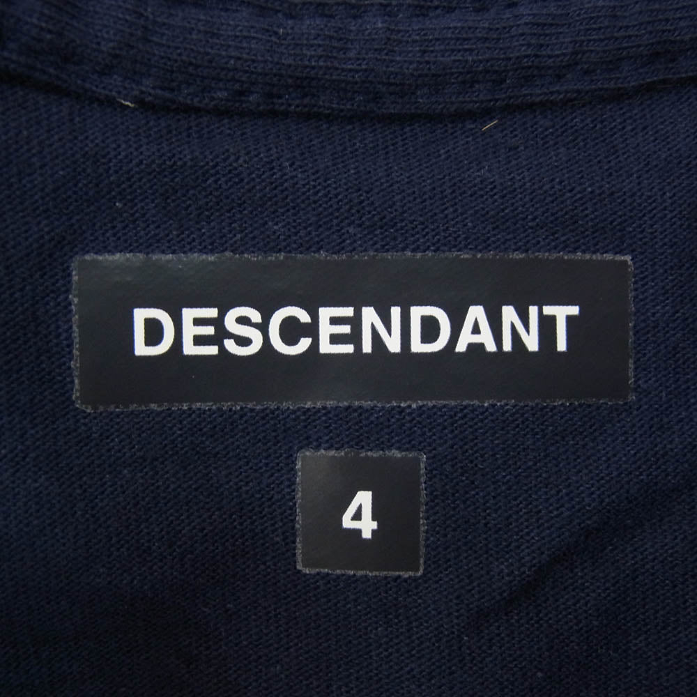 DESCENDANT ディセンダント VORTEX SS TEE ボルテックス クルーネック 半袖 Tシャツ ネイビー系 4【中古】
