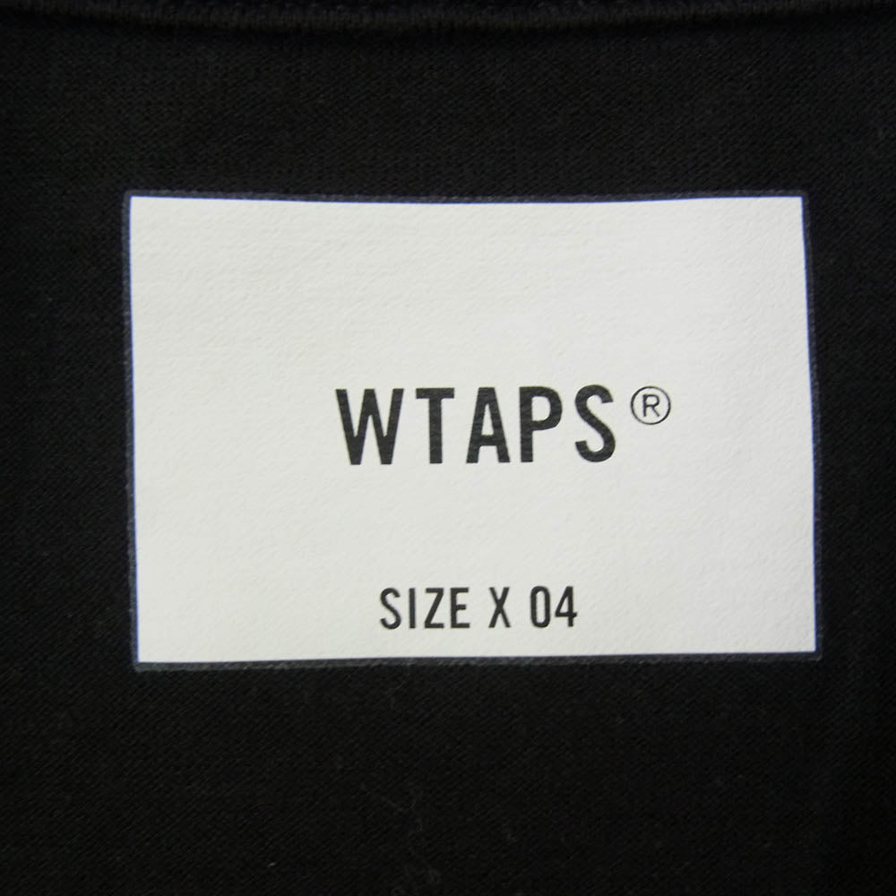 WTAPS ダブルタップス 23SS 231ATDT-CSM02S TERRITORY / SS / CTPL. DOT SIGHT テリトリー ポケットロゴ クルーネック 半袖 Tシャツ ブラック系 X04【中古】
