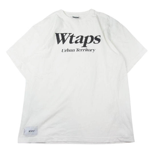 WTAPS ダブルタップス 22SS Urban Territory Tee アーバンテリトリー ロゴプリント クルーネック 半袖 Tシャツ ホワイト系 03【中古】