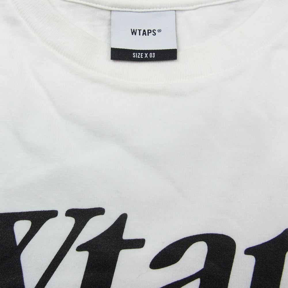 WTAPS ダブルタップス 22SS Urban Territory Tee アーバンテリトリー ロゴプリント クルーネック 半袖 Tシャツ ホワイト系 03【中古】