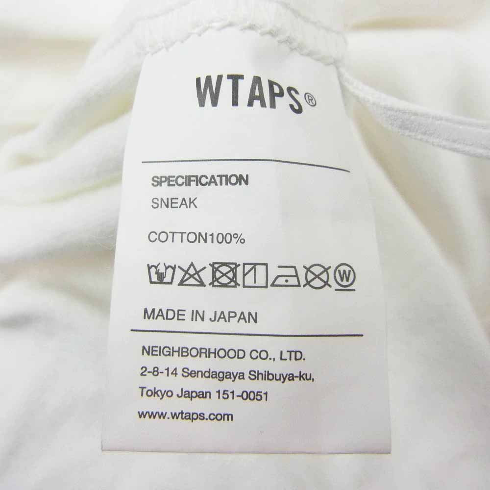 WTAPS ダブルタップス 22SS Urban Territory Tee アーバンテリトリー ロゴプリント クルーネック 半袖 Tシャツ ホワイト系 03【中古】