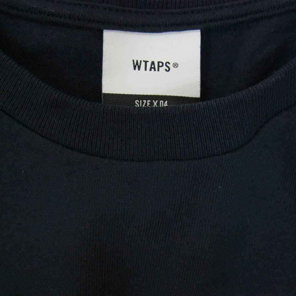WTAPS ダブルタップス 23SS SS/COTTON/NAVY Urban Territory Tee アーバンテリトリー ロゴプリント クルーネック 半袖 Tシャツ ネイビー系 X04【中古】