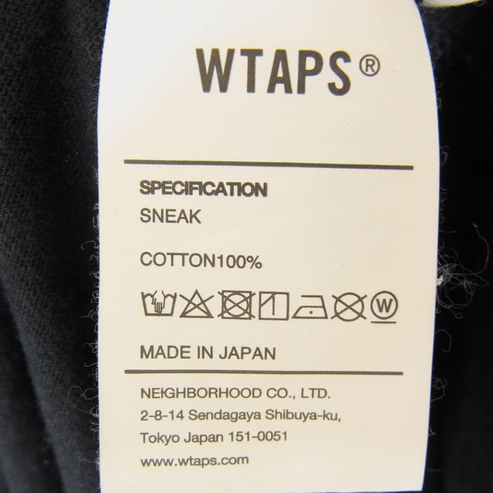 WTAPS ダブルタップス 23SS SS/COTTON/NAVY Urban Territory Tee アーバンテリトリー ロゴプリント クルーネック 半袖 Tシャツ ネイビー系 X04【中古】