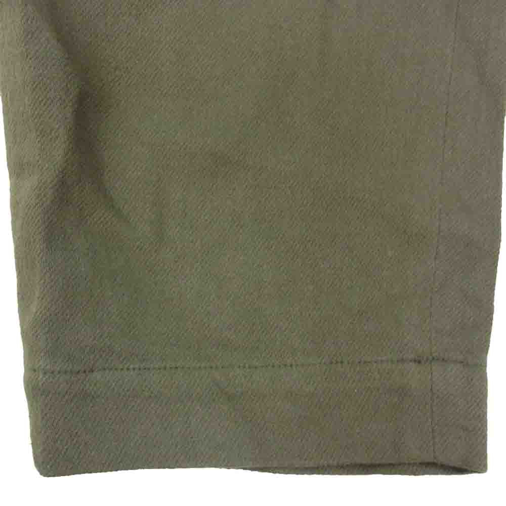 WTAPS ダブルタップス 21AW 212TQDT-PTM01 TUCK 01 タック TROUSERS COTTON FLANNEL タック トラウザーズ コットンフランネル パンツ カーキ系 X01【中古】