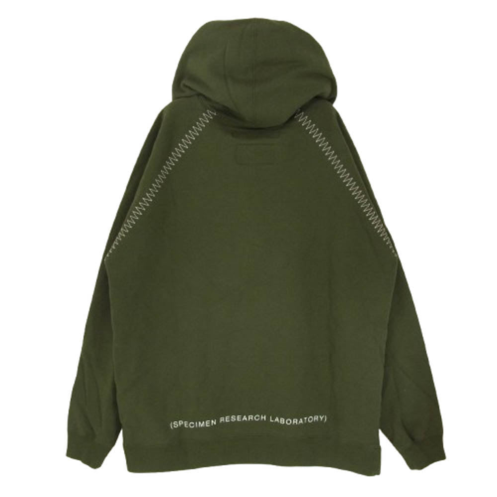 NEIGHBORHOOD ネイバーフッド 19AW 192FPNH-CSM10 SRL.BIO/C-HOODED.LS バイオ プリント プルオーバ― パーカー フーディー カーキ系 L【中古】