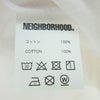 NEIGHBORHOOD ネイバーフッド 22AW 222PCNH-ST01 NH TEE-1 SS ロゴプリント クルーネック 半袖 Tシャツ ホワイト系 L【新古品】【未使用】【中古】