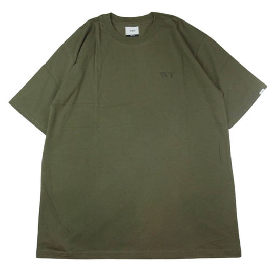 WTAPS ダブルタップス 21SS 211PCDT-ST04S EX.42 WRANGLE スポットリリース スクリーンプリント クルーネック 半袖 Tシャツ カーキ系 04【極上美品】【中古】