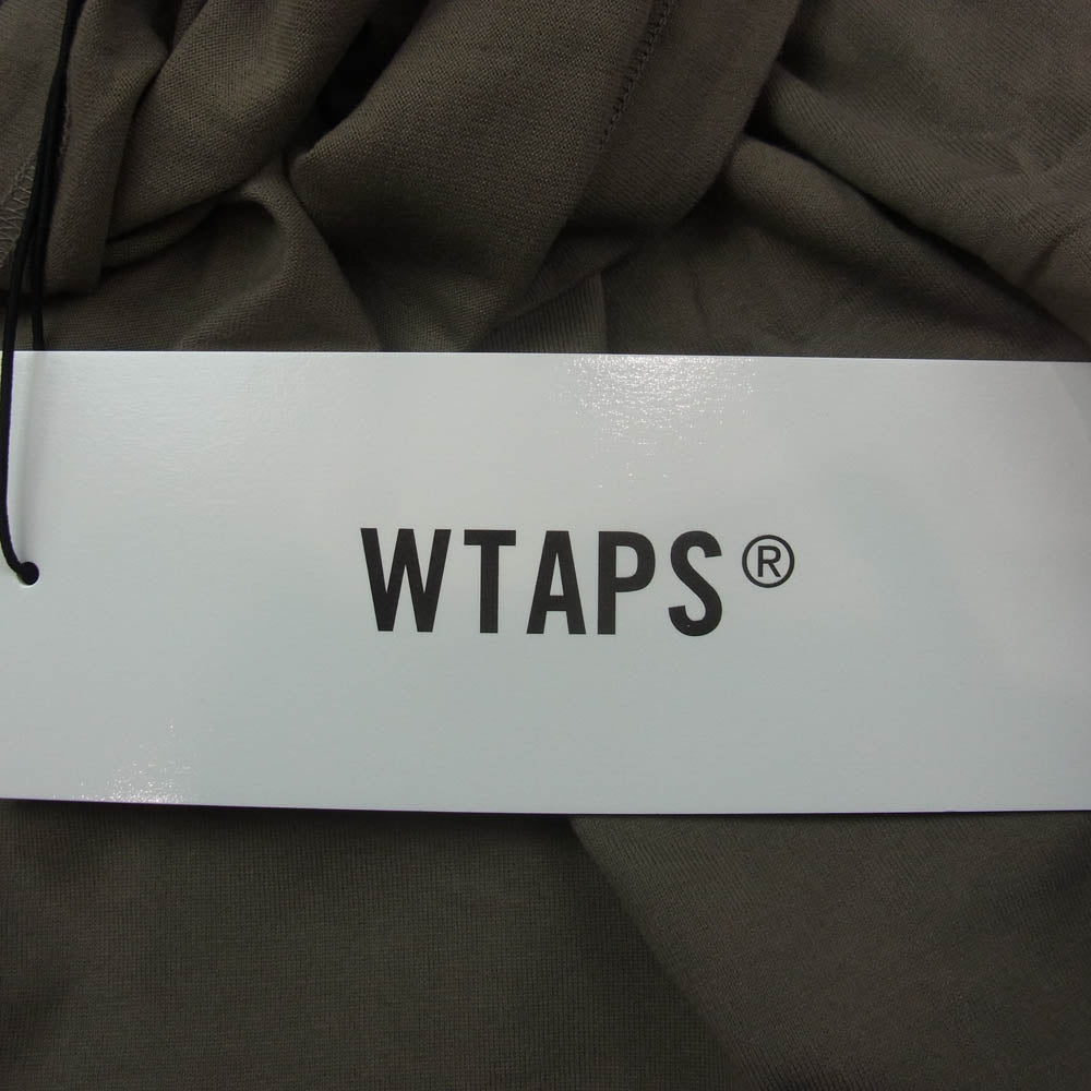 WTAPS ダブルタップス 21SS 211ATDT-CSM03 BLANK SS COTTON ブランク コットン クルーネック 半袖 Tシャツ カーキ系 03【極上美品】【中古】
