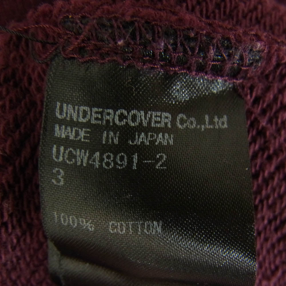 UNDERCOVER アンダーカバー 19SS UCW4891-2 ZORUGE クルーネック スウェット エンジ系 3【中古】