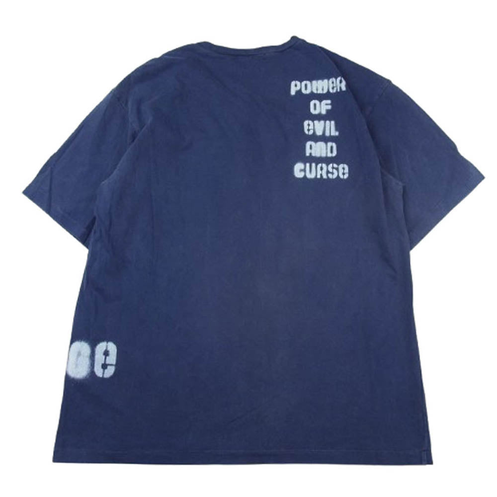 UNDERCOVER アンダーカバー 19SS UCW4814 TEE ZORUGE プリント 半袖 Tシャツ ネイビー系 4【中古】