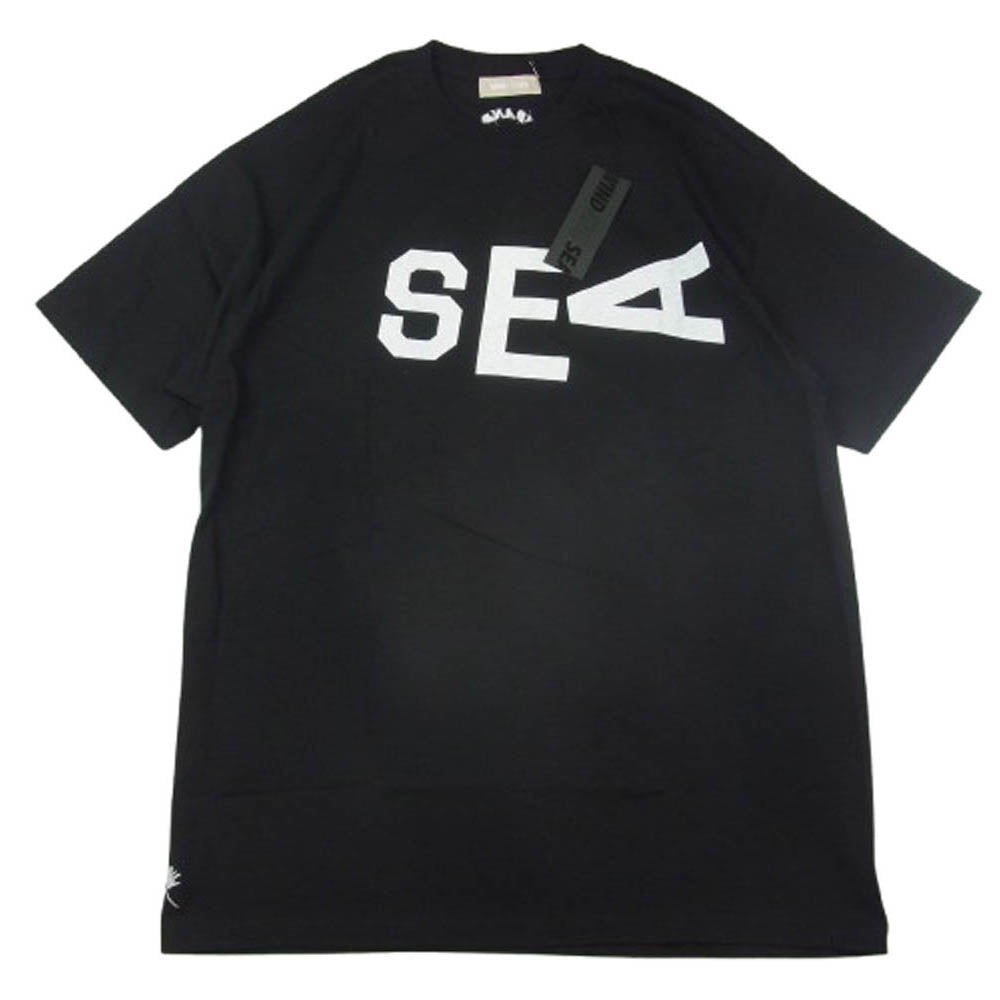 WIND AND SEA ウィンダンシー WDS-CS-268 W&S SLIDE T-SHIRT ロゴ プリント 半袖 Tシャツ ブラック系 XL【極上美品】【中古】