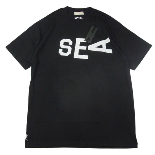 WIND AND SEA ウィンダンシー WDS-CS-268 W&S SLIDE T-SHIRT ロゴ プリント 半袖 Tシャツ ブラック系 XL【極上美品】【中古】