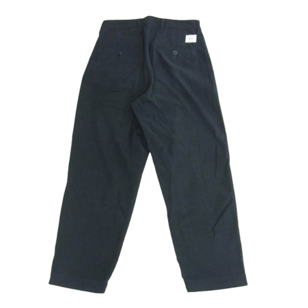 WTAPS ダブルタップス 20AW 202WVDT-PTM03 TUCK TROUSERS COTTON FLANNEL コットンフランネル タック トラウザー パンツ ネイビー系 X 01【中古】