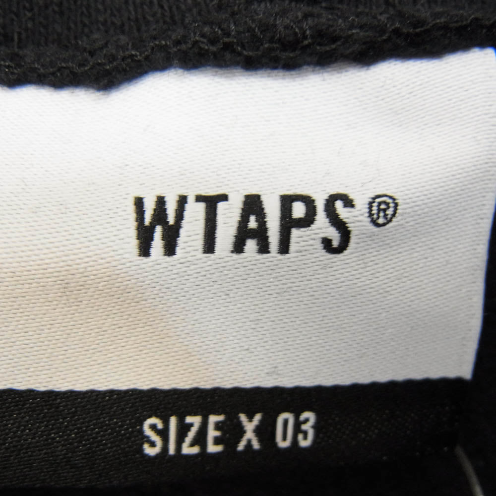 WTAPS ダブルタップス 21AW Urban Territory Hoodie プリント プルオーバー パーカー ブラック系 X03【中古】