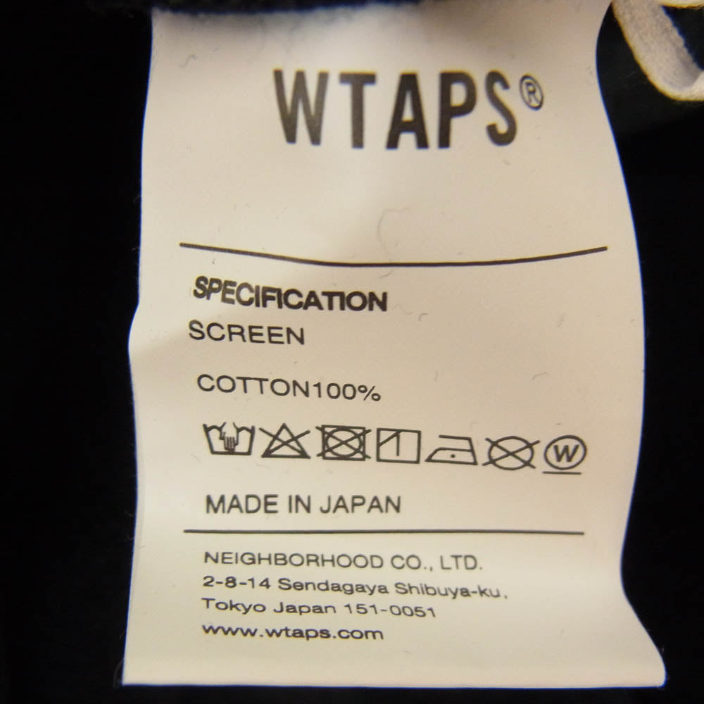 WTAPS ダブルタップス 21AW Urban Territory Hoodie プリント プルオーバー パーカー ブラック系 X03【中古】