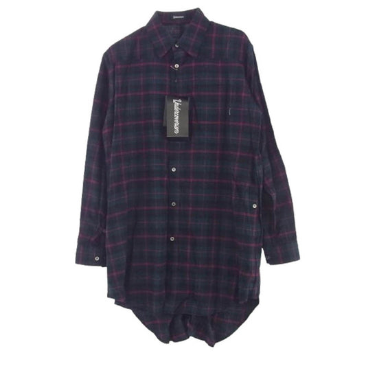 UNDERCOVER アンダーカバー 22SS UI2B4402 コットン CK後パッカリング ロング シャツ グリーン系 2【中古】