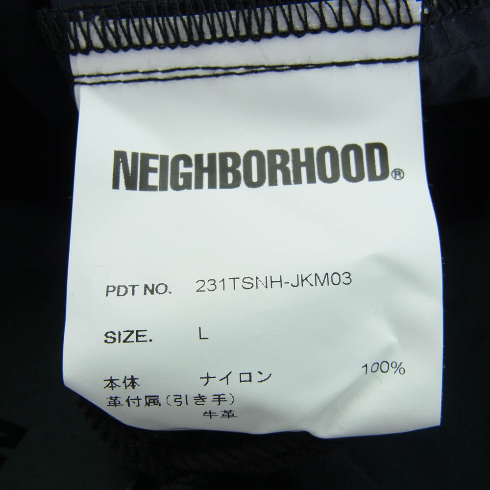 NEIGHBORHOOD ネイバーフッド 23SS 231TSNH-JKM03 ANORAK JACKET アノラックジャケット ブラック系 L【美品】【中古】