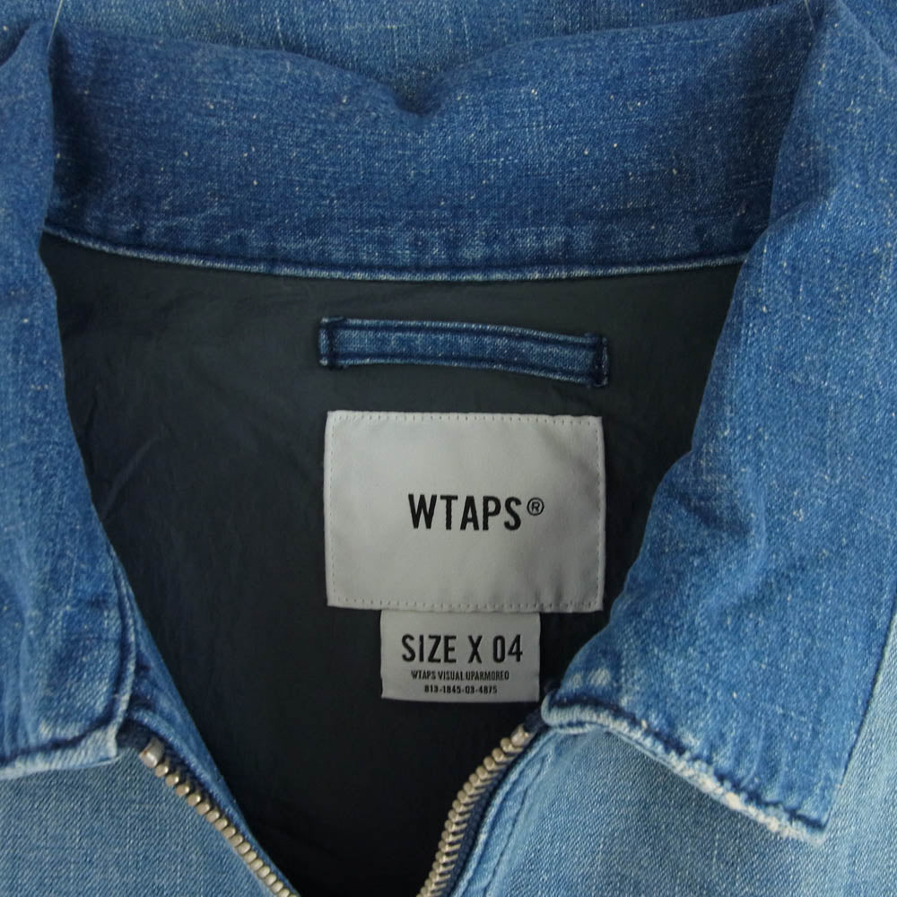 WTAPS ダブルタップス 19SS 191WVDT-JKM01 ACE JACKET INDIGO エース デニムジャケット インディゴブルー系 4【中古】