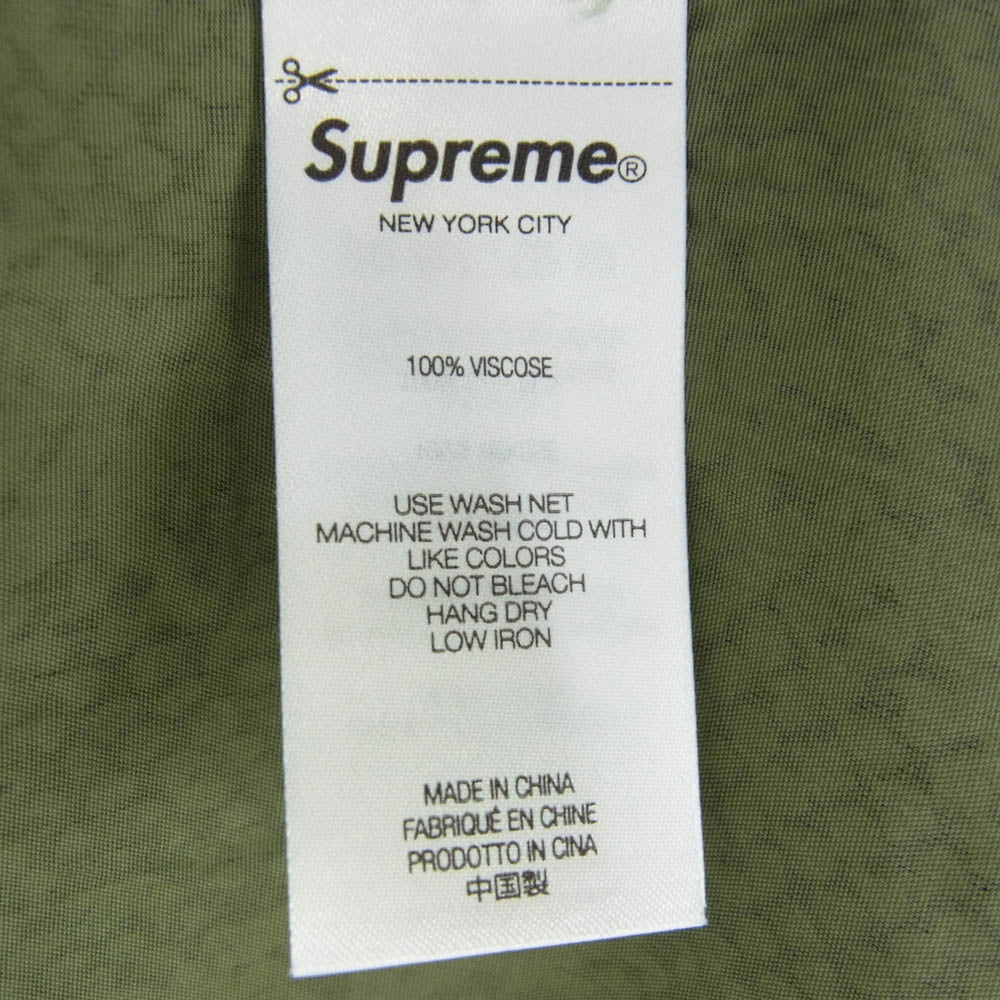 Supreme シュプリーム 24SS Snake SS Shirt スネーク 半袖 Tシャツ グリーン系 L【新古品】【未使用】【中古】