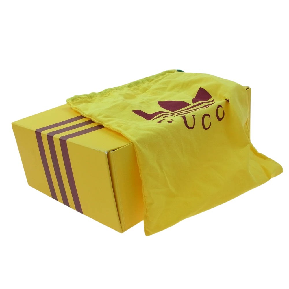 GUCCI グッチ 702294 adidas アディダス プラットフォーム シルク 厚底 サンダル ピンク系 マルチカラー系 39.5【新古品】【未使用】【中古】