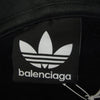 BALENCIAGA バレンシアガ 23SS 712396 TNVA9 adidas Large Hoodie Oversized アディダス ロゴ刺繍 プルオーバー パーカー ブラック系 S【中古】