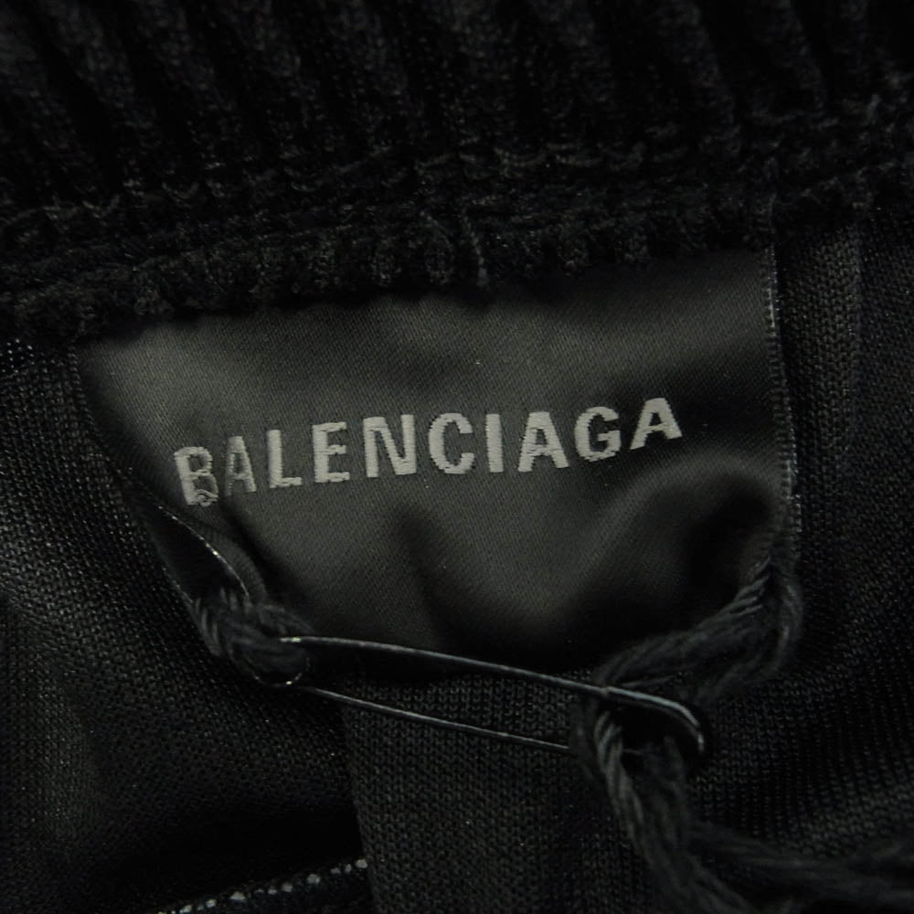 BALENCIAGA バレンシアガ 23SS 767862 ロゴ刺繍 バギー ショート パンツ ブラック系 M【美品】【中古】