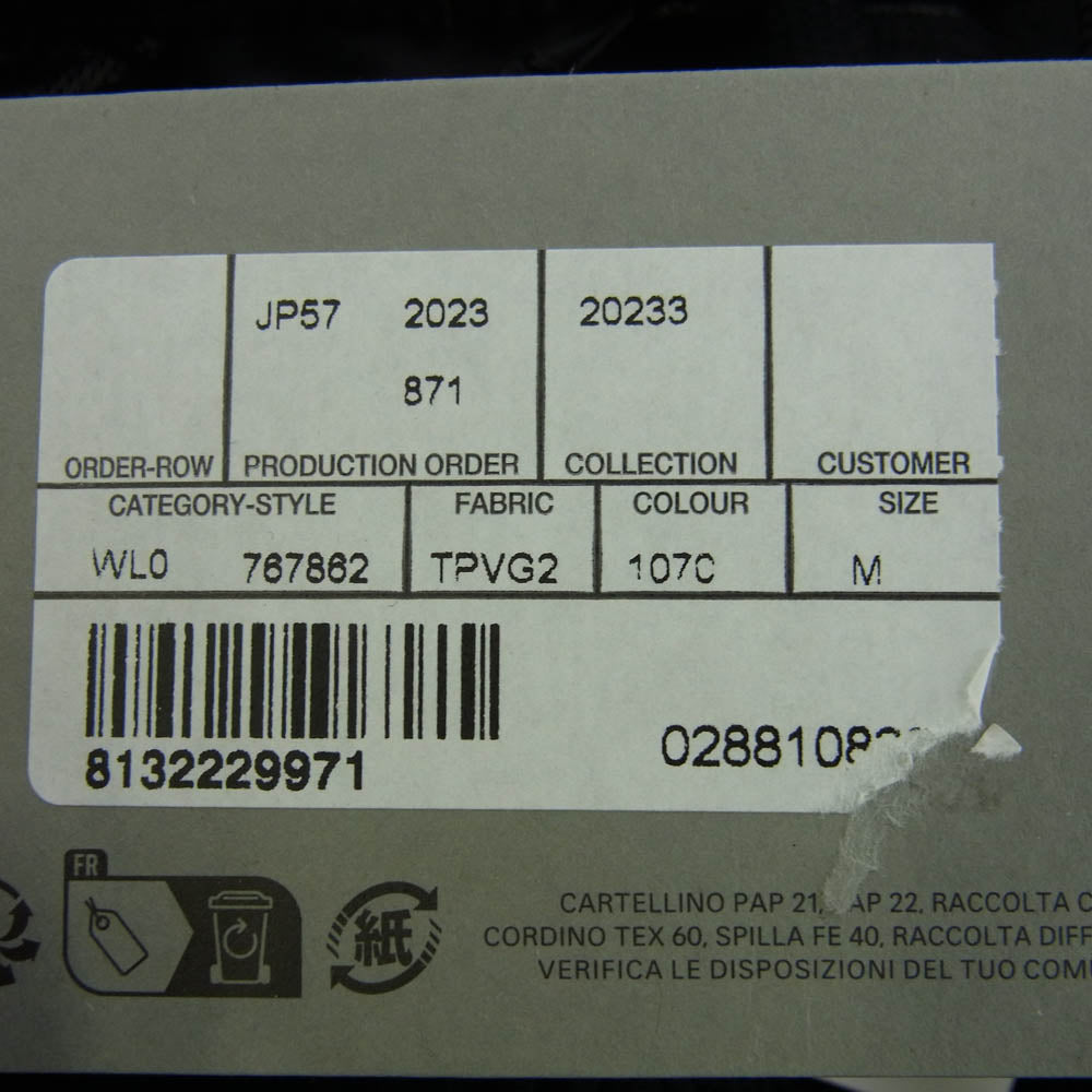 BALENCIAGA バレンシアガ 23SS 767862 ロゴ刺繍 バギー ショート パンツ ブラック系 M【美品】【中古】