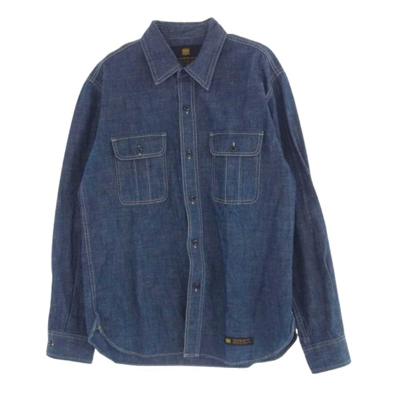 NEIGHBORHOOD ネイバーフッド 16AW 162BENH-SHM01 U.S.N C-SHIRT.LS 長袖 デニム シャツ インディゴブルー系 M【中古】