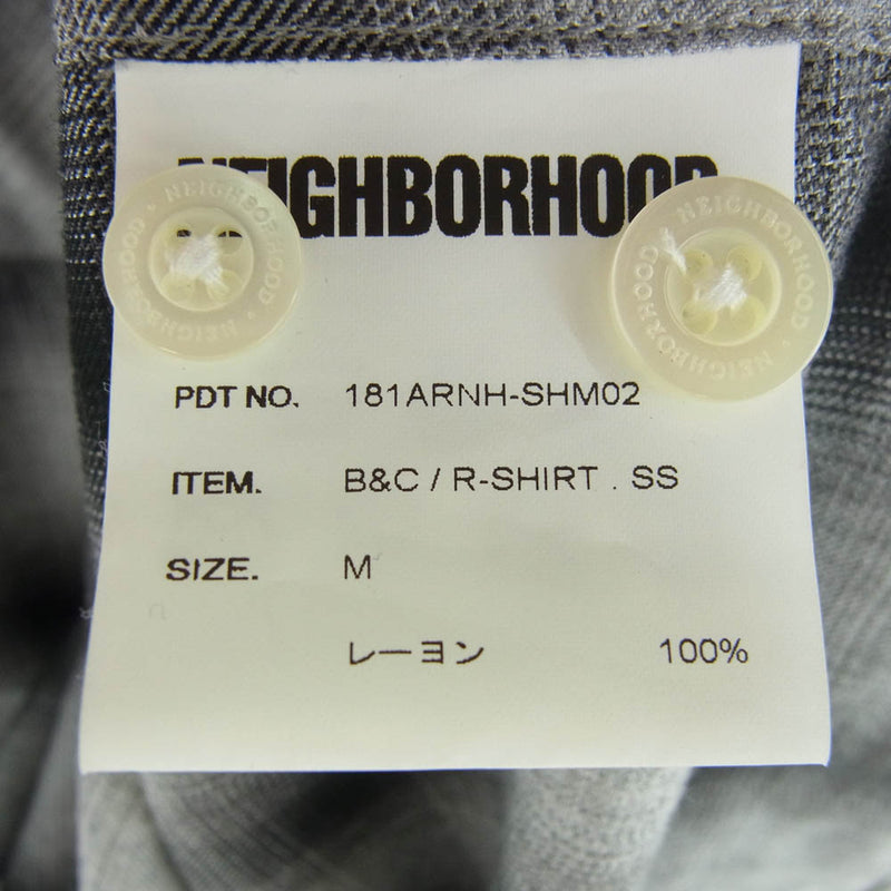 NEIGHBORHOOD ネイバーフッド 181ARNH-SHM02 B&C/R-SHIRT SS オンブレ