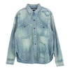 NEIGHBORHOOD ネイバーフッド 20SS 201YTNH-SHM01 SAVAGE CHAMBRAY C-SHIRT LS ダメージ加工 長袖 デニム ワークシャツ インディゴブルー系 M【中古】