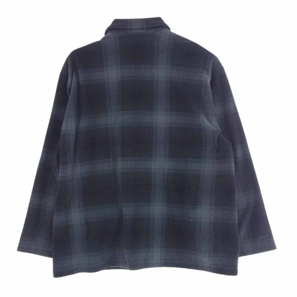 WACKO MARIA ワコマリア 23FW-WMO-BL13 FLEECE SHIRT フリース シャツ ジャケット ブラック系 グレー系 S【中古】