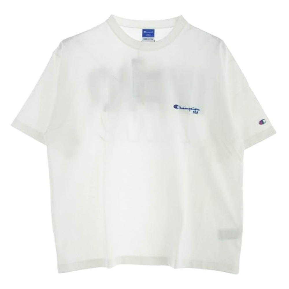 WIND AND SEA ウィンダンシー WDS-C-CMP-24-Q4-03 x Champion チャンピオン 胸ロゴ 半袖 Tシャツ ホワイト系 L【新古品】【未使用】【中古】