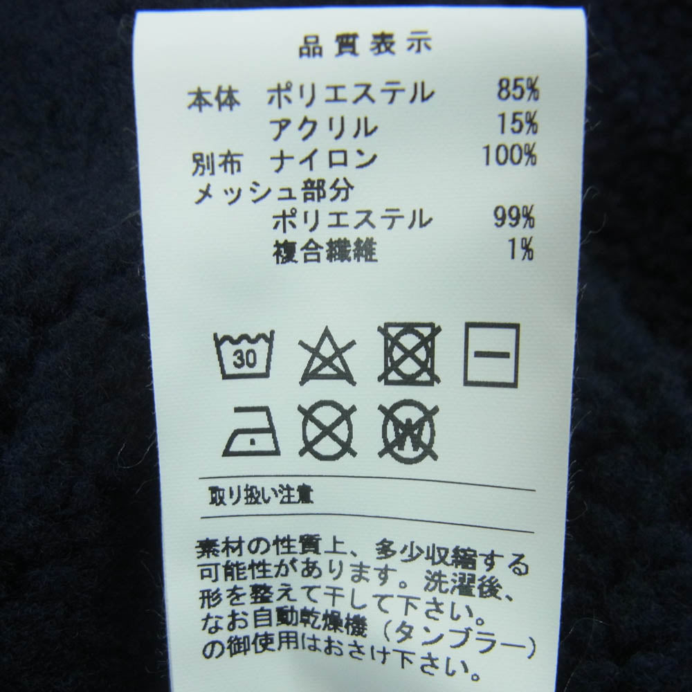 DESCENDANT ディセンダント 222ATDS-PTM02 MANCHOT FLEECE TROUSERS フリース パンツ ダークネイビー系 2【新古品】【未使用】【中古】