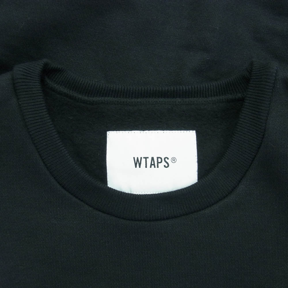 WTAPS ダブルタップス 20AW 202ATDT-CSM18 KATZ/CREW NECK/COPO カッツ クルーネック スウェット ブラック系 X 04【新古品】【未使用】【中古】