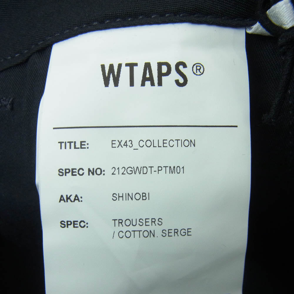 WTAPS ダブルタップス 21AW 212GWDT-PTM01 SHINOBI TROUSERS シノビ トラウザー パンツ ネイビー系 01【新古品】【未使用】【中古】