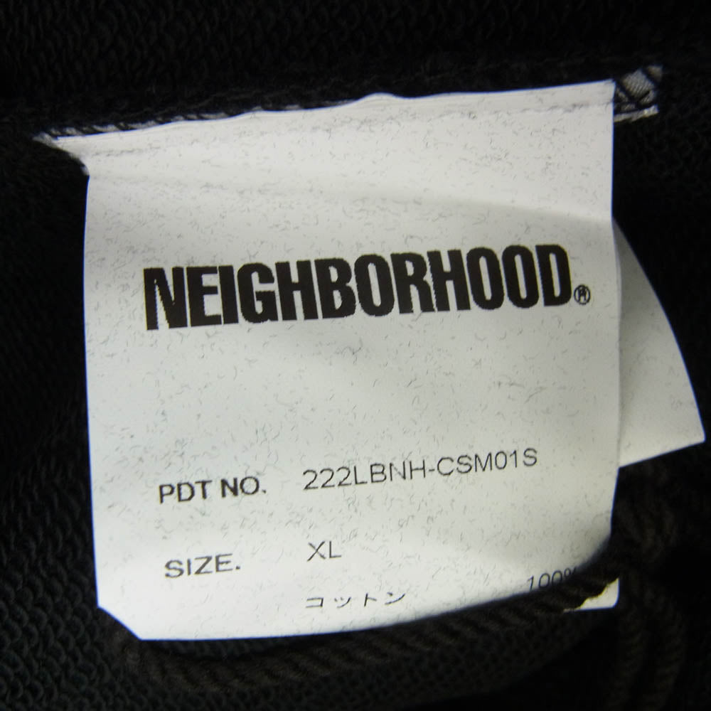 NEIGHBORHOOD ネイバーフッド 22AW 222LBNH-CSM01S CL . HOODED LS 限定 パーカー ブラック系 XL【新古品】【未使用】【中古】