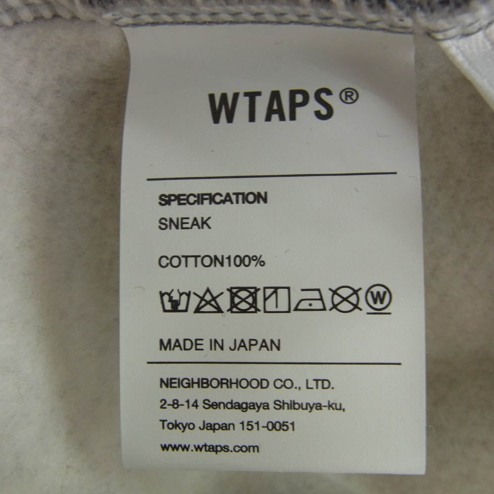 WTAPS ダブルタップス 23AW 232ATDT-HPM01S SIGN/HOODY/COTTON サイン フーディー コットン プルオーバー スウェット パーカー グレー系 X 03【新古品】【未使用】【中古】