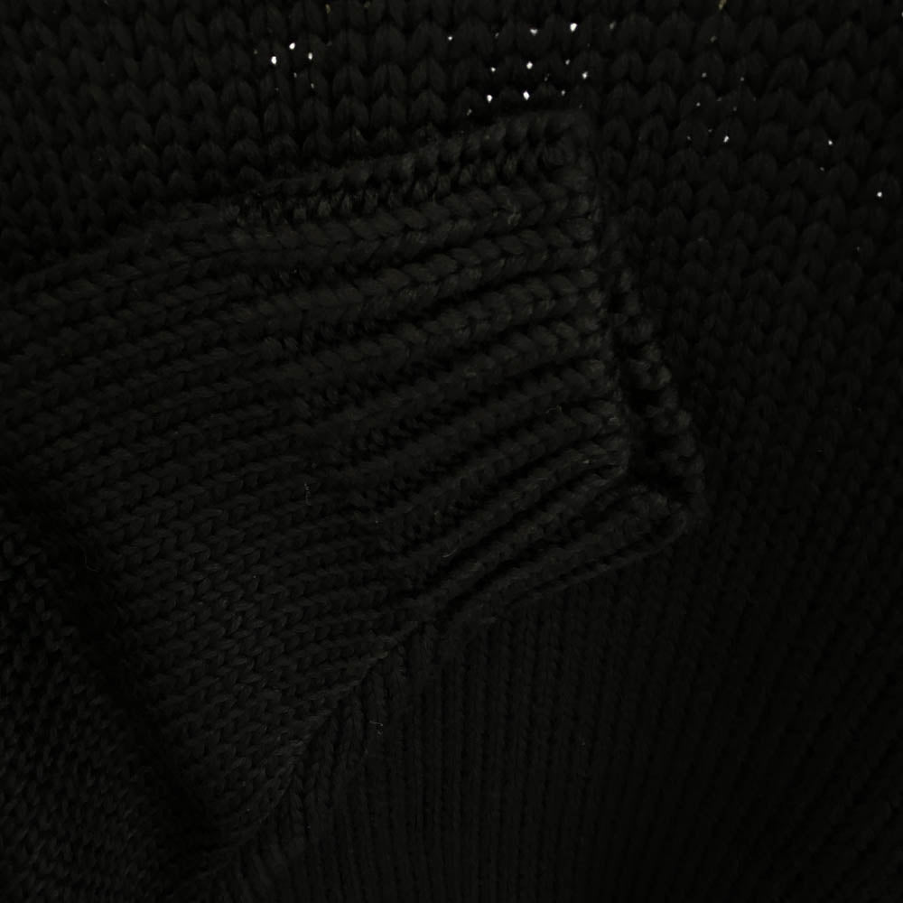 WTAPS ダブルタップス 23AW 232MADT-KNM04 CREW NECK 01 / SWEATER / POLY. T-ROCK ロゴ刺繍 クルーネック ニット セーター ブラック系 04【新古品】【未使用】【中古】