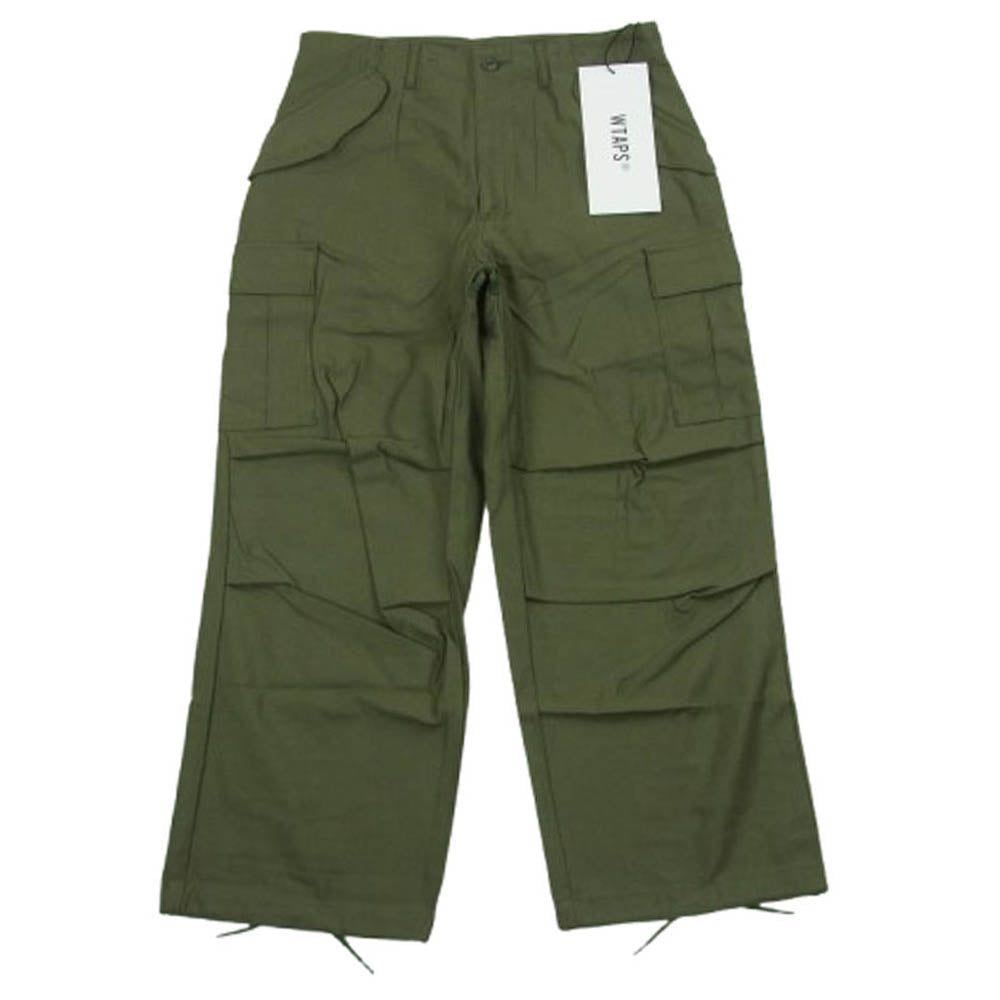 WTAPS ダブルタップス 21AW 212WVDT-PTM01 WMILL-65 TROUSER/TROUSERS.NYCO.SATIN.CORDURA ダブルミル 65 トラウザー コーデュラ カーゴ パンツ グリーン系 01【新古品】【未使用】【中古】