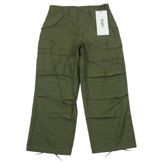 WTAPS ダブルタップス 21AW 212WVDT-PTM01 WMILL-65 TROUSER/TROUSERS.NYCO.SATIN.CORDURA ダブルミル 65 トラウザー コーデュラ カーゴ パンツ グリーン系 01【新古品】【未使用】【中古】