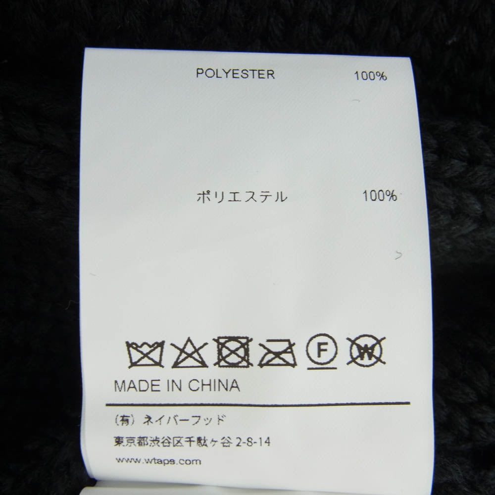 WTAPS ダブルタップス 22AW 222MADT-KNM02 222MADT-KNM02 ARMT SWEATER クロスボーン クルーネック ニット ブラック系 3【新古品】【未使用】【中古】