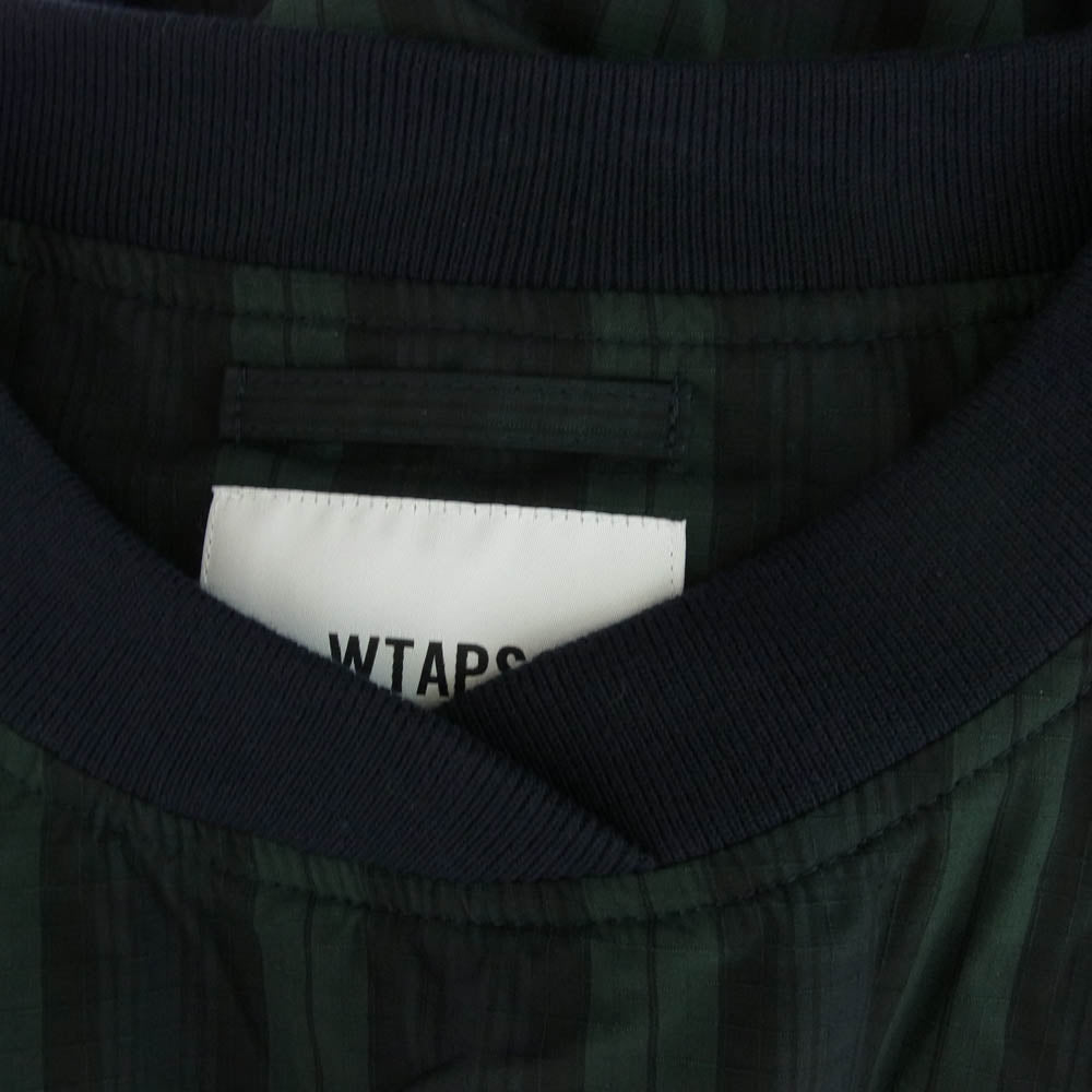 WTAPS ダブルタップス 22AW 222TQDT-JKM03 SMOCK 02/JACKET/CTPL.RIPSTOP スモック ジャケット リップストップ グリーン系 3【新古品】【未使用】【中古】