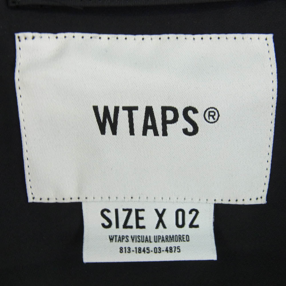 WTAPS ダブルタップス 21SS 211BRDT-JKM05 SHERPA/JACKET/POLY.TAFFETA シェルパ ジャケット ポリエステル タフタ ブラック系 2【新古品】【未使用】【中古】