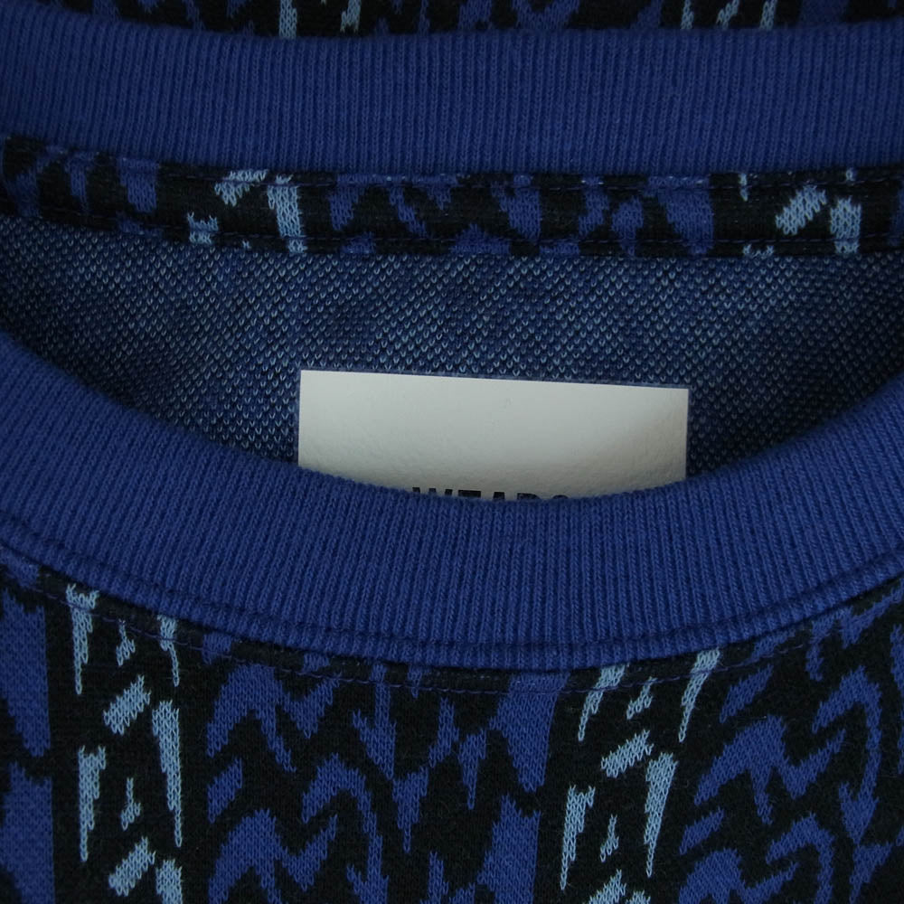 WTAPS ダブルタップス 24SS 241ATDT-CSM16 BDY/LS/COTTON.TEXTILE.SIGN テキスタイル サイン ブルー ロンT カットソー ブルー系 X 03【新古品】【未使用】【中古】