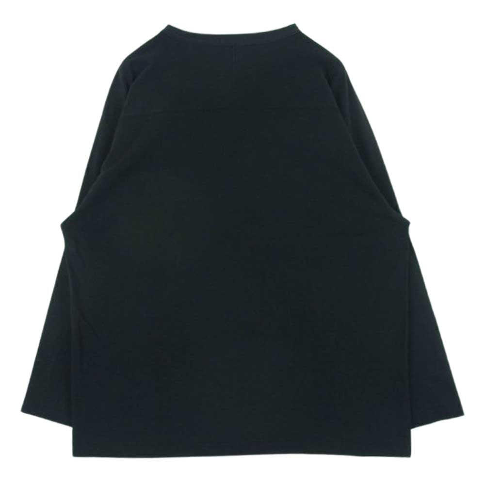 COMOLI コモリ 19AW Q03-05002 フットボール 長袖 Tシャツ カットソー コットン 日本製 ダークネイビー系 黒に近いダークネイビー系 3【中古】
